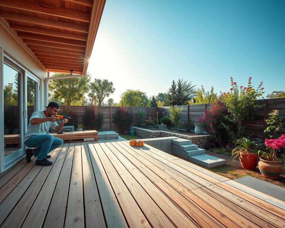 patio or deck construction