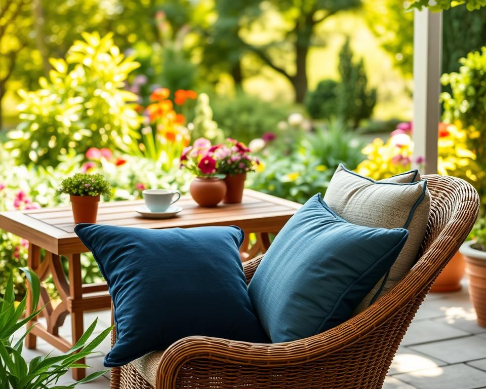 weather-resistant garden cushions